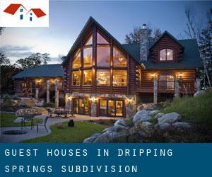 Guest Houses in Dripping Springs Subdivision